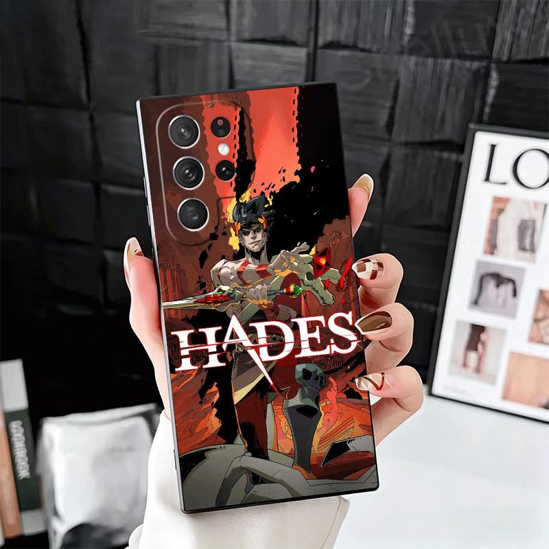 H-Hades A-Action Soft Phone Case for Samsung Galaxy S26 S25 Edge S24 Ultra S23 Plus S22 S21 FE S20 Black Cover Back Shell