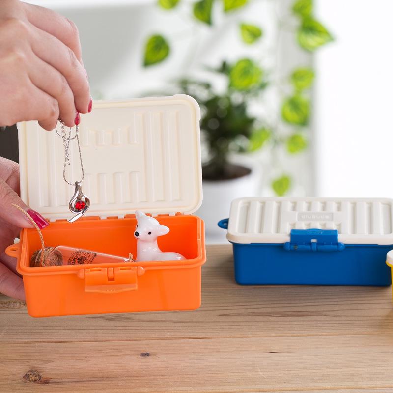 Flip-Top Candy-Colored Storage Box for Loose Change, Jewelry, Cards, and Rubber Bands