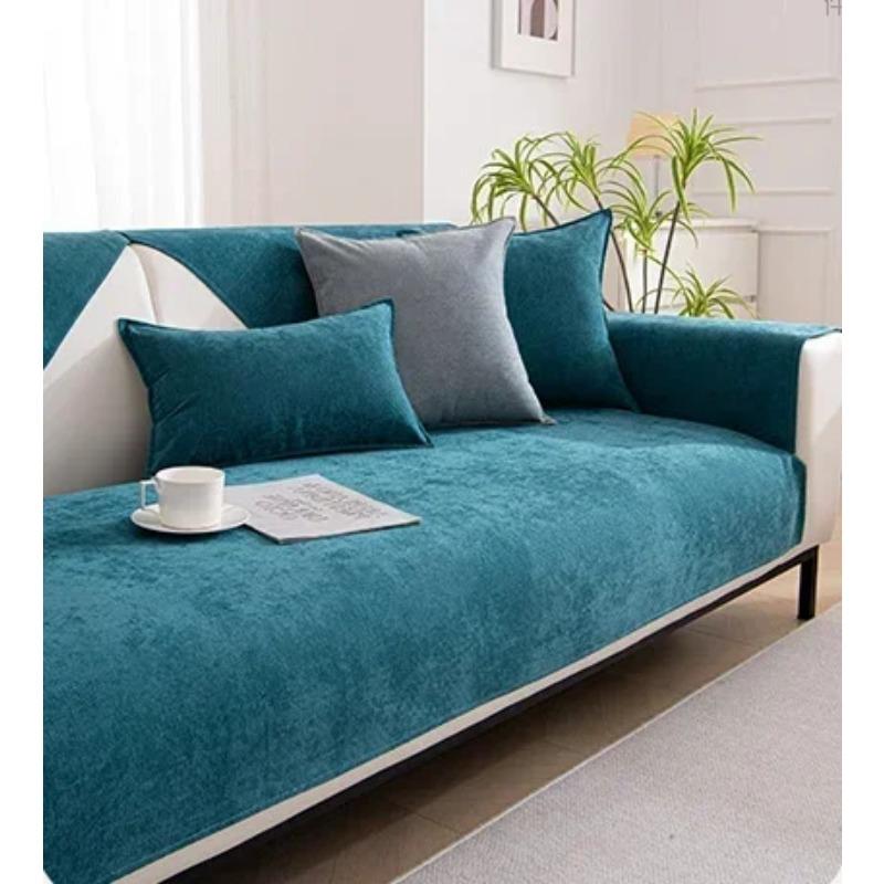 Vanntette sofatrekk ensfarget sklisikker sofabeskyttelse slipcover sofapute kjæledyr barnematte sofaer håndkle til stue