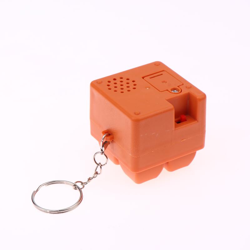 1/2Pcs 4 Button Brainrot Keychain Tung Tung Tung Sahur Sound And Light Toys Anime Stress Relief Keyring Toy Holiday Gifts