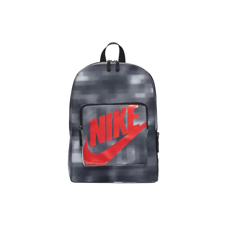 

Nike Classic Sports Trend Zipper Backpack Unisex Backpacks Black BA6213-010 Black