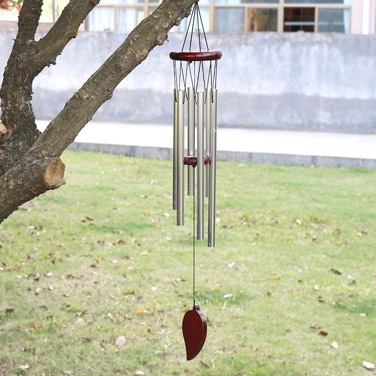 Retro Wooden & Metal Wind Chime: Pastoral Wall Hanging Ornament & Creative Home Gift Pendant