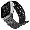 Magnetic Silicone Sport Band for Apple Watch Ultra 49mm 44/45/46mm Fish Scale Breathable Waterproof Replacement Strap Men Women