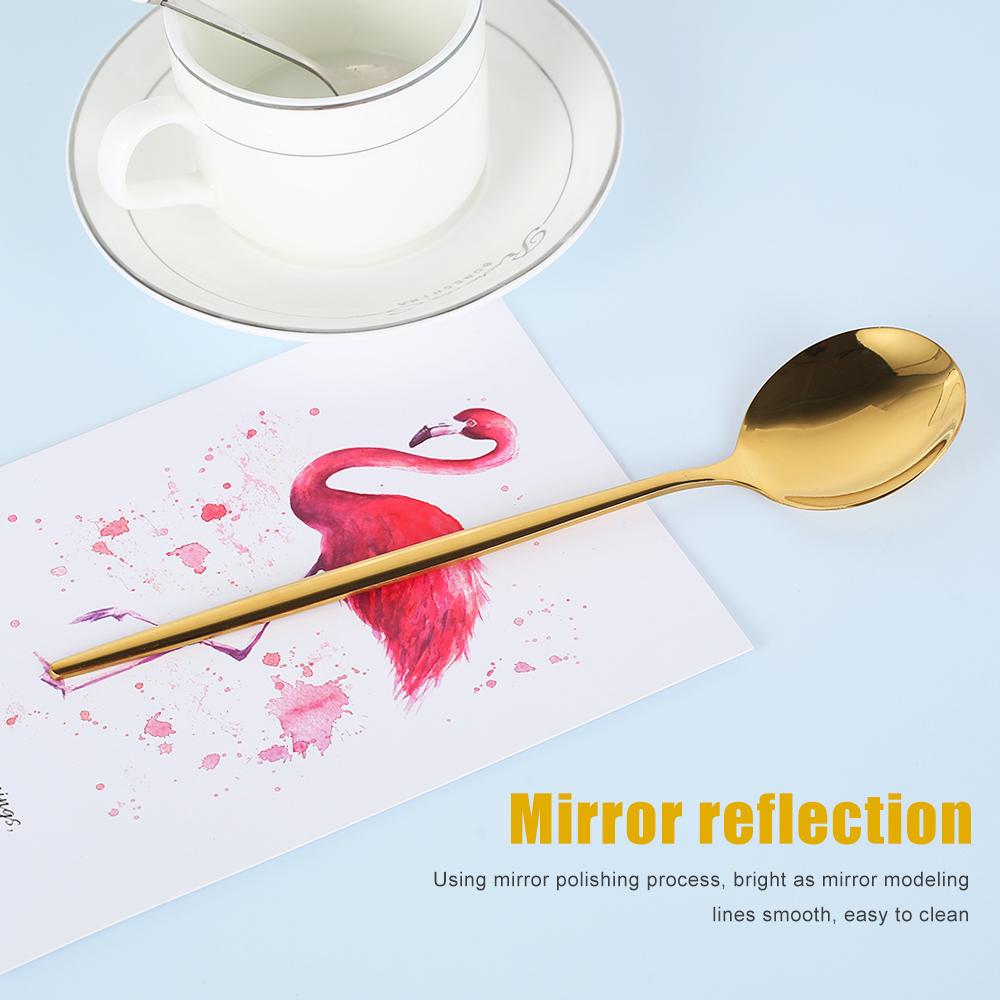 24-teiliges Geschirrset Edelstahl Besteckset Spiegel Silberware Messer Gabel Löffel Geschirr Besteckset Küchengeschirr