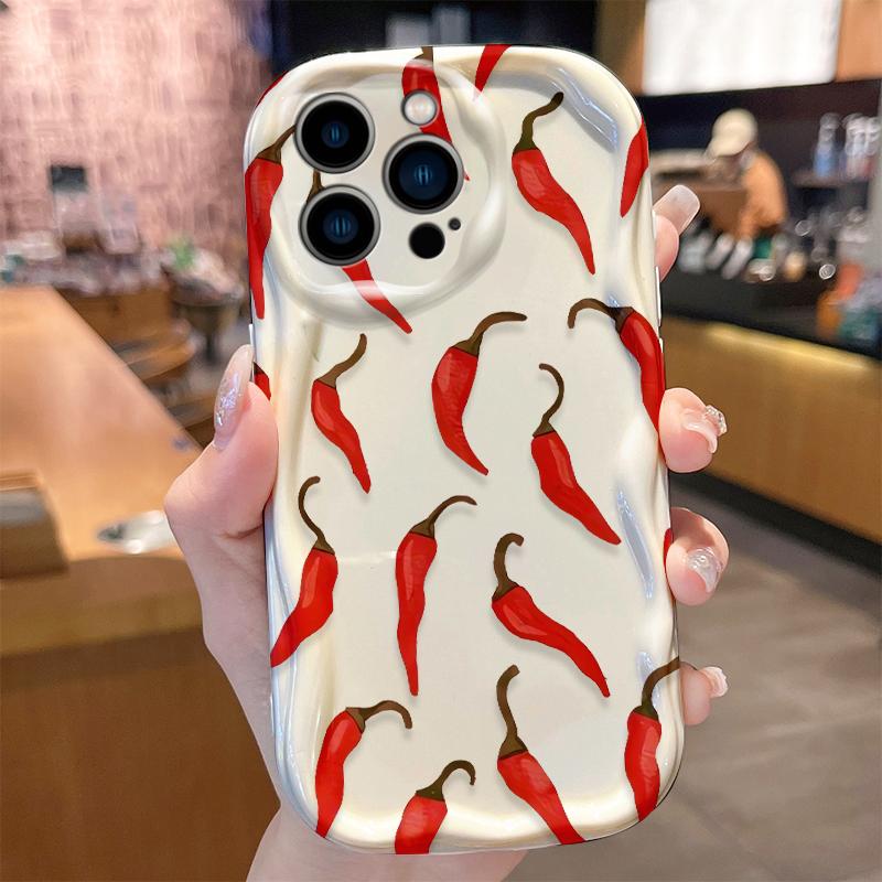 Watercolor Fresh Vegetables Garlic Ginger Case for iPhone 17 16 E 15 14 13 12 Mini 11 Pro Max 8 7 Plus Silicone Covers Funda