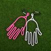 Golf Glove Holder With Key Chain Plastic Glove Rack Dryer Hanger Stretcher With Buckles Gloves Holder Keeper Dryer Shaper Tool