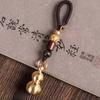 Brass Hollow Gourd Keychain, Creative Charm Pendant for Keys, Bags and Backpacks