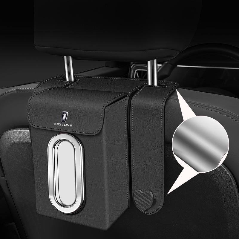 Bestune Car Seat Back Multi-functional Hook with Tissue Box Holder