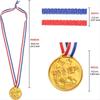 30Pcs Plastic Gold Winners Medals Trophy Children Game Sports Prize Awards Toys For Kids Birthday Party Favors Pinata Fillers