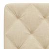 Headboard Cushion Cream 80 cm Fabric