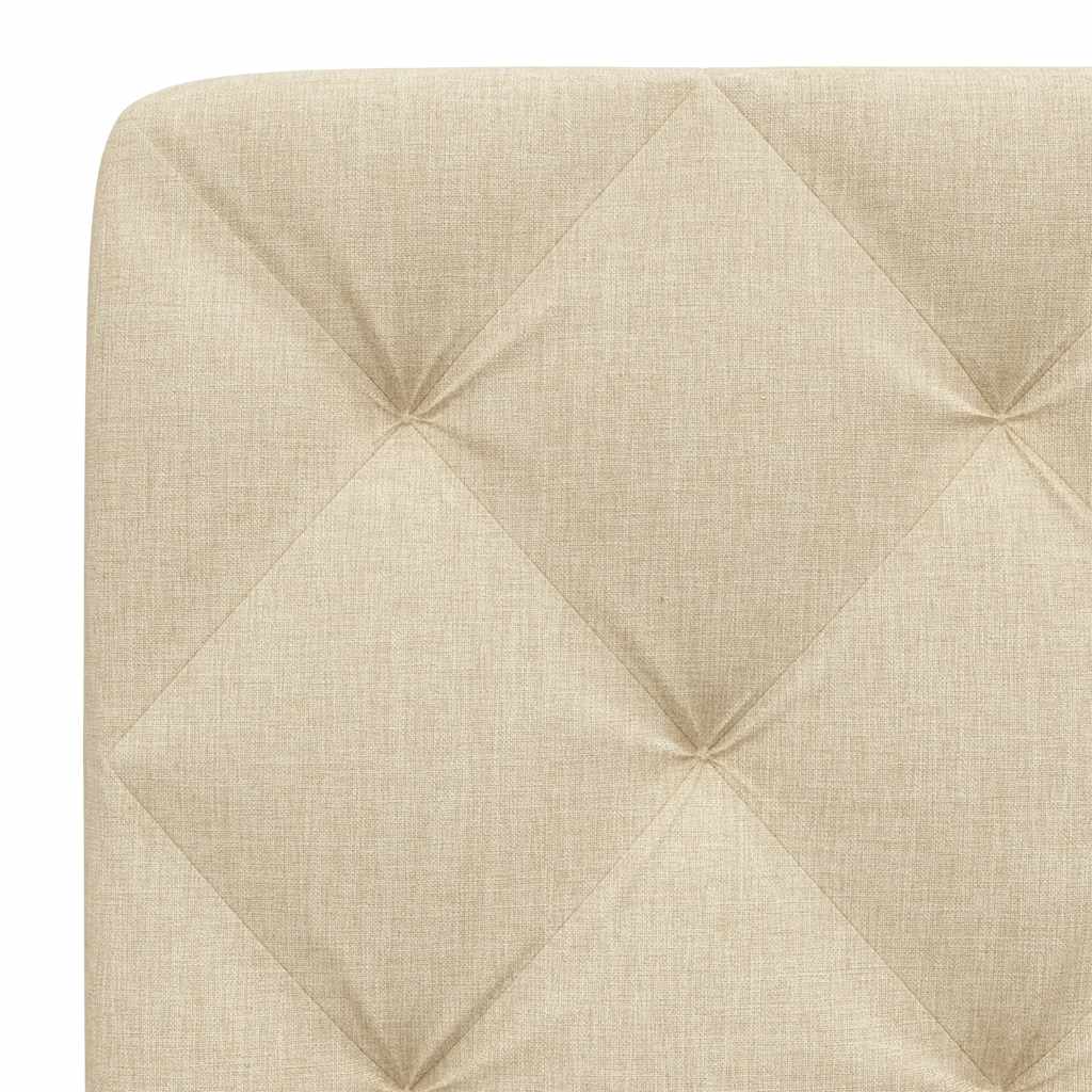 Headboard Cushion Cream 80 cm Fabric