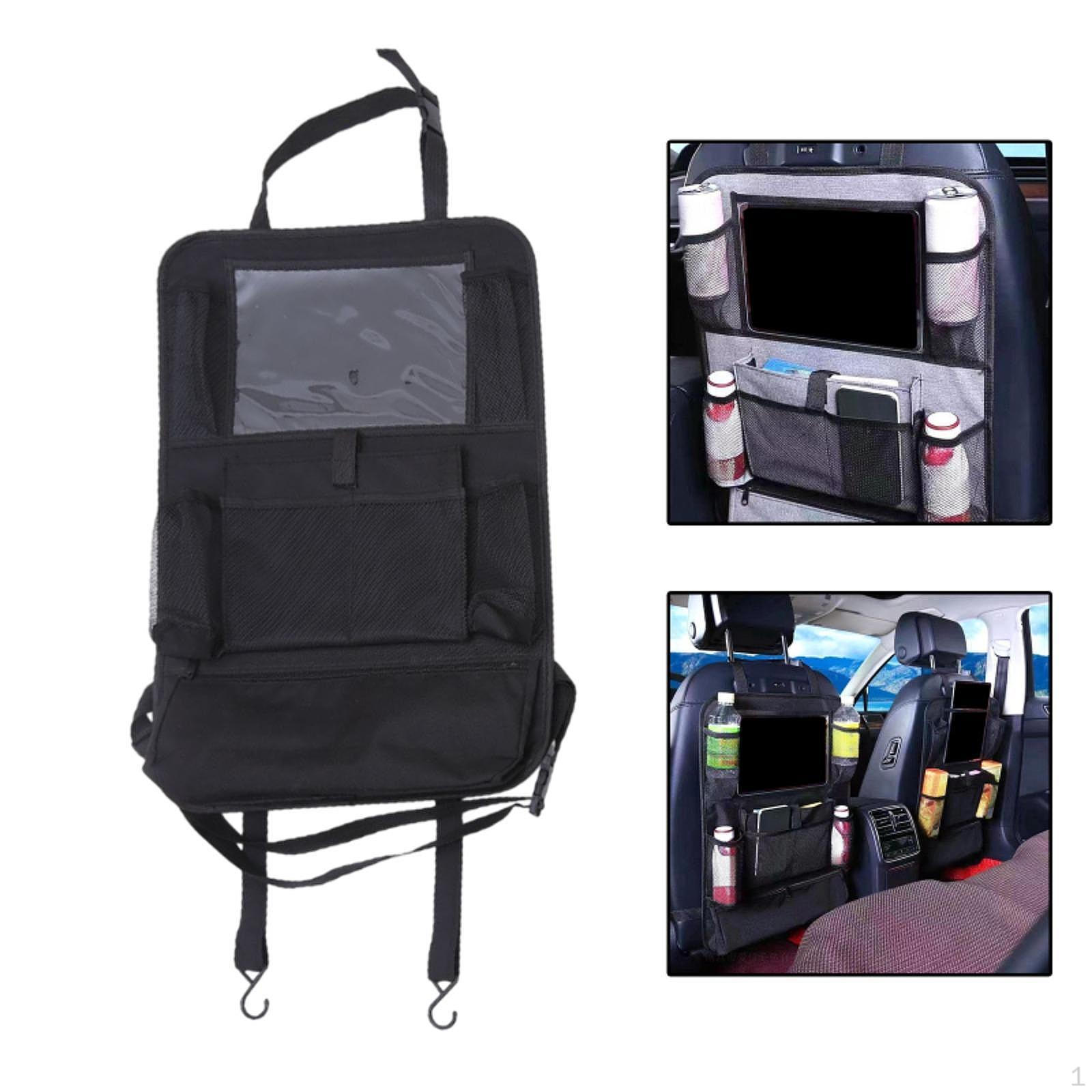

Сумка-органайзер для автомобильного сиденья, подвесной органайзер, экономящий место, складной, многоцелевой, для поддержания порядка на заднем сиденье чёрный