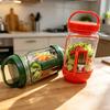 Salatglas mit vertikalen Schichten Dressingbehältern mit auslaufsicherem Sicherheitsdeckel Hält Salate frisch und knackig Behälter für Meal Prep Mittagessen