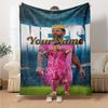 Messi Customize Your Name Blanket Cozy Customizable Blanket Ultra-Soft Great for Livingroom Chair Couch Picnics Ideal for All Seasons