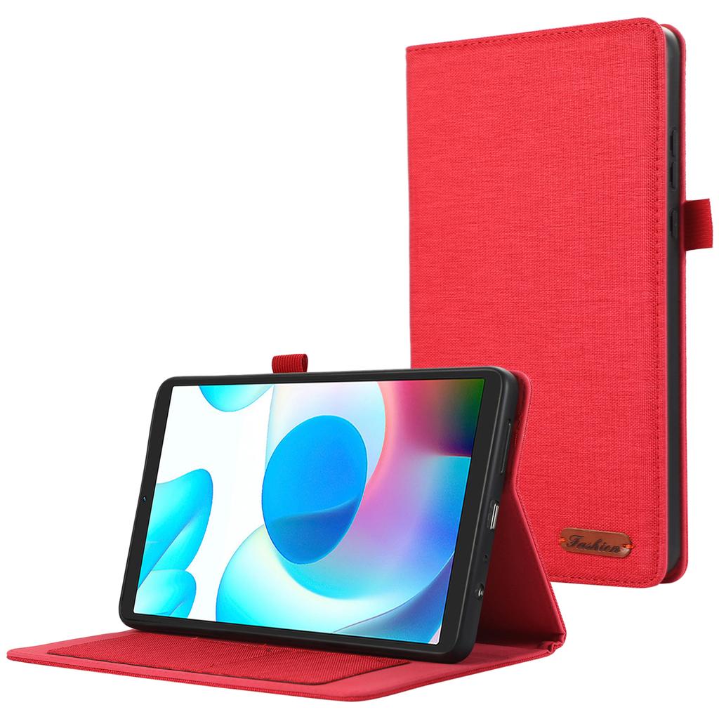 For Xiaomi Redmi Pad SE 4G 8.7 Inch Leather Case Card Holder Cloth Texture Tablet Stand Cover