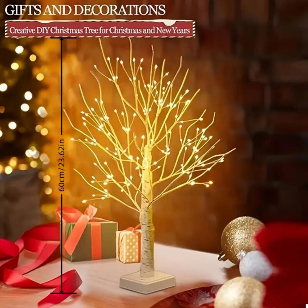 1PC 144LEDs DIY Birch Tree Lights,USB Powered Table Lamp,Indoor Outdoor Decorative Lightting For Wedding,Christmas&Thanksgiving