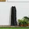 Elevated Dog Bed with Canopy, Pet Bed, Dog Lounger Outdoor with Roof, Breathable, Taffeta Fabric for Camping Gray 92 X 76 X 90 Cm