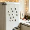 Metal Surface Magnets 5/10/15/20Pcs Mini Star Refrigerator Magnet, 3D Five-Pointed Fridge Magnet Decorative Memo Note Holder for Kitchen Office