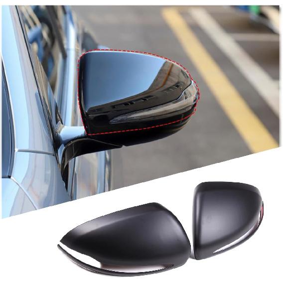 2PCS Car Rearview Mirror Cover Trims Compatible with Mercedes Benz C E S GLC Class W205 W213 X253 W222 Car Exterior Door Side Rear View Mirror