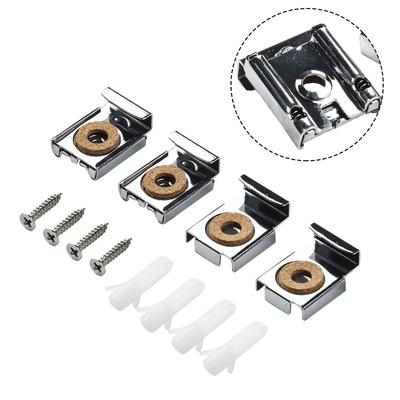 4pcs Glass Clamp Glass Clamp Mirror Frameless Zinc Alloy Garden Glass Hardware Heavy Duty Heavy Duty Home Décor