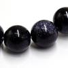 Blue SandStone Round Loose Stone Beads 15" Strand Charms for Bracelets 4 6 8 10 12MM Fashion Accessories