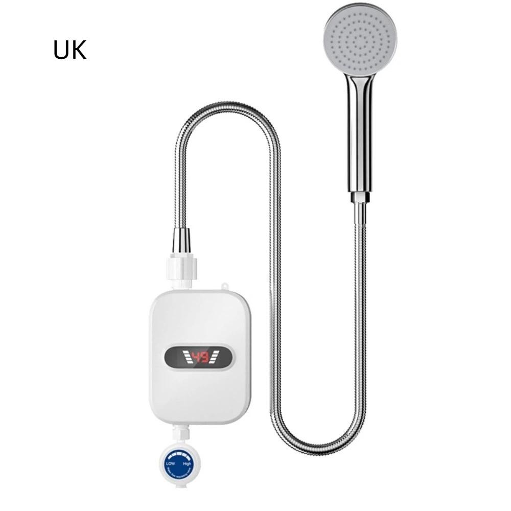 LCD Temperature Display Instant Electric Water Heater Waterproof 3500 W Power Electric Shower Heater Quick Heating Fast Heating