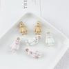 Alloy Drip Oil Stereo Cute Rabbit Pendant for DIY Handmade Jewelry.