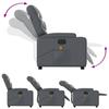 Electric Massage Chair Grey Synthetic Leather
