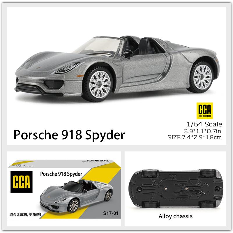 AKEZM1 CCA 1:64 1:54~72 styles available Porsche 911 GT2 Pagani Zonda BMW I7 static alloy die-casting car model collection gift toy