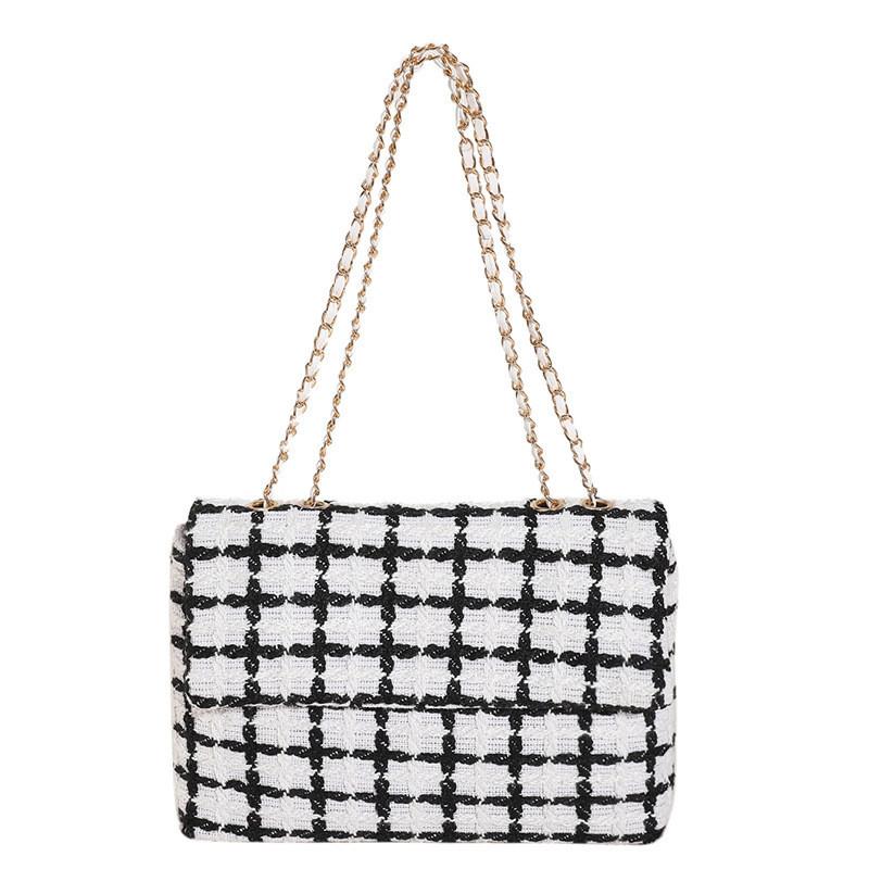 Stylish Korean Style Plaid Crossbody Bag 2023 New Autumn Bag