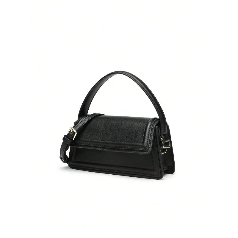 Braune Mini City Umhängetasche Schwarze Lässige Mode Handtasche Schultertasche