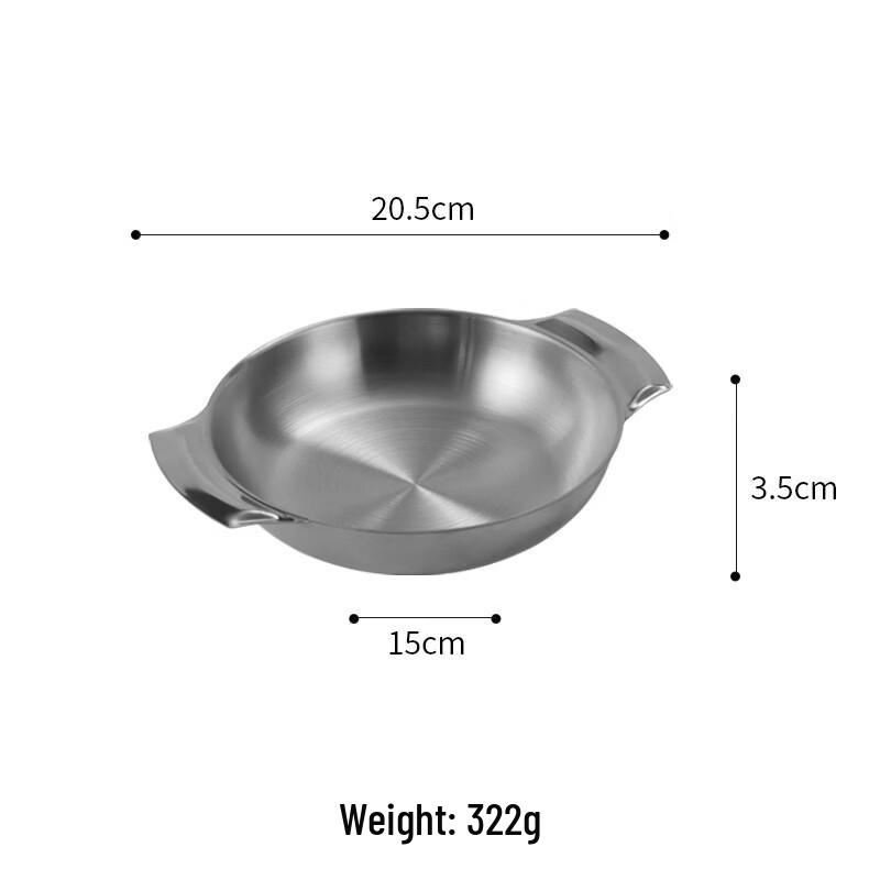 

ZISIZ 20cm Silver-Tone Round 3-Compartment Serving Plate with Handles, Set of 2