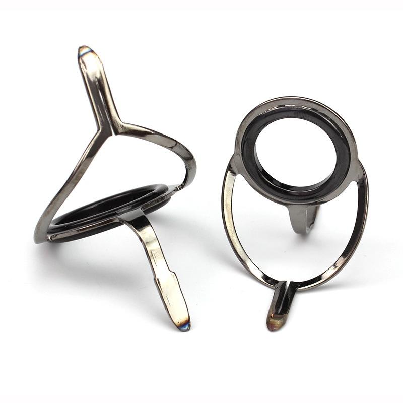 85PCS/SET Fishing Rod Guide Tip Repair Kit Set DIY Eye Rings Stainless Steel Frames Ceramics Guide Ring