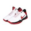 Nike Zoom Kobe 5 Comfortable Abrasion Resistant Breathable Low top Basketball Shoes Unisex White Red 386430-161