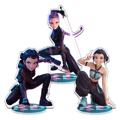 Kawaii K-Pop Cazadores de Demonios Anime Zoe Rumi Mira Saja Chicos Superstar Entorno Acrílico Letrero de Pie 15Cm Adornos de Escritorio