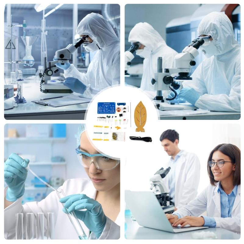 Magnetic Electromagnetic Swing Science Kit DIYer Swaying Pendulum with LED Light Electronic Oscillator Soldering Project