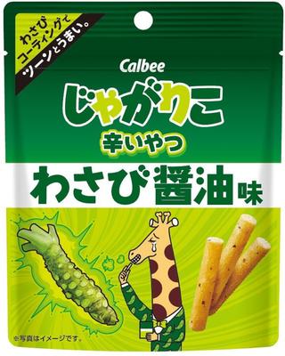 Calbee Jagariko Spicy Wasabi Soy Sauce Flavor 38g X 12 Bags Snack Snack Sweets [Jagariko]