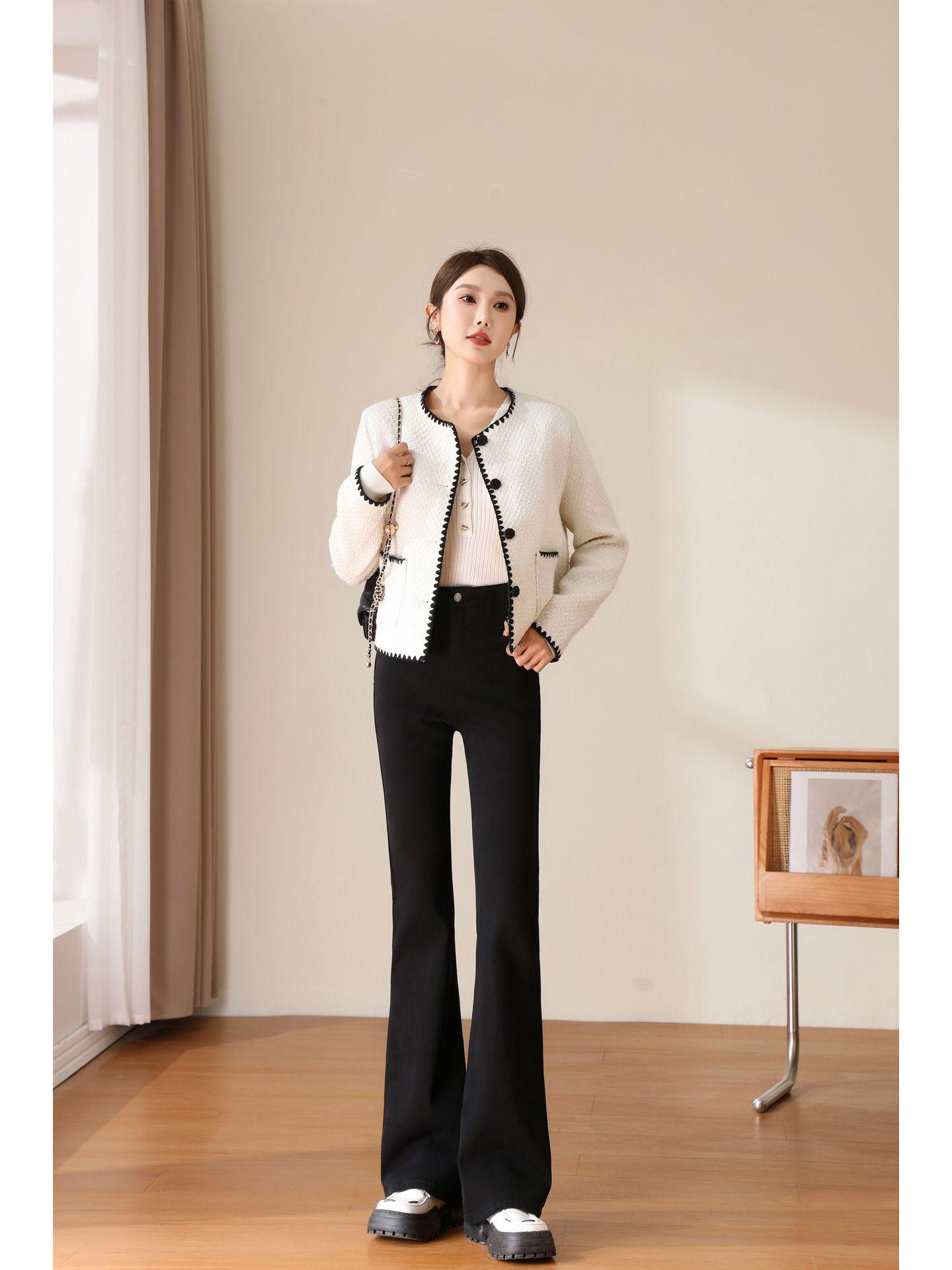 

“Nanyou Women s Micro-Flare Slim-Fit Stretch Jeans - Versatile and Flattering Skinny Flare Pants, 2025 New Style” XS
