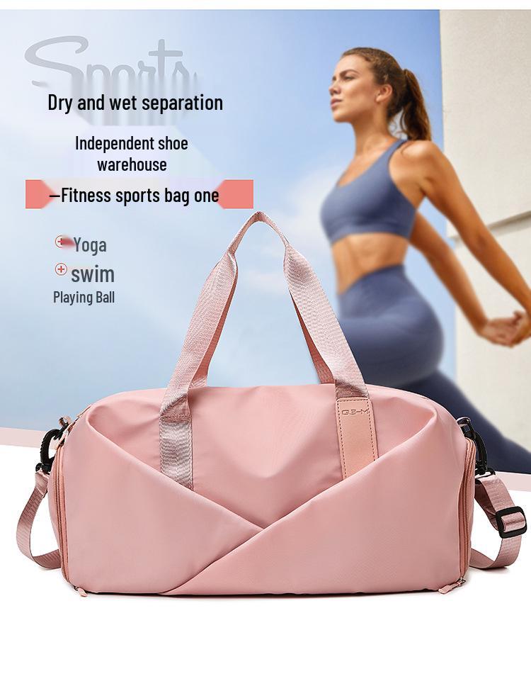 Sporttasche mit großem Fassungsvermögen für Yoga, Sport und Schwimmen mit Nass-/Trockenfach für Reisen, Fitness und Schwimmen