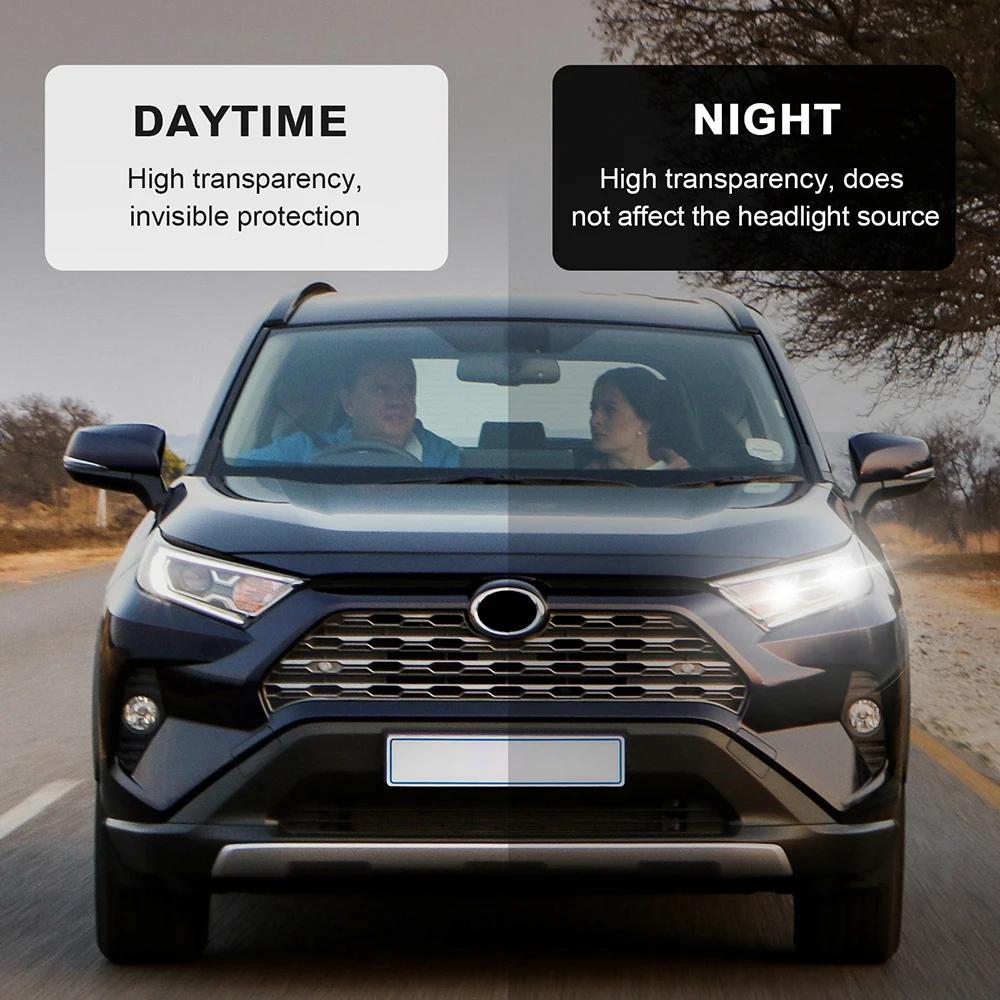 Vorgeschnittene Lackschutzfolie für Toyota RAV4 Hybrid XA50 2019-2024 Scheinwerfer vorne Klar TPU PPF
