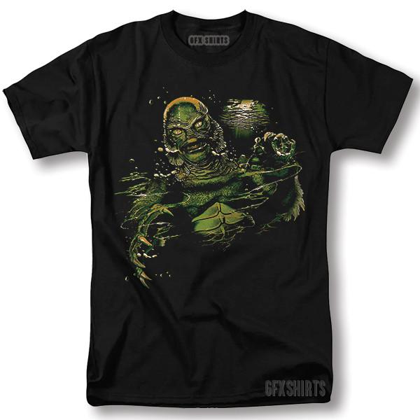 Creature from the Black Lagoon Shirt Halloween Horror Vintage Graphic T-Shirt XXXXL
