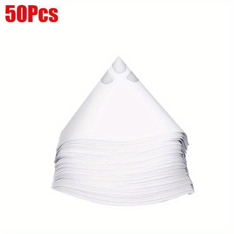 50Pcs Paint Filter Paper Disposable Purifying Straining Cup 80 Mesh Paint Strainers Nylon Mesh Uniform Filtration for Car Paint