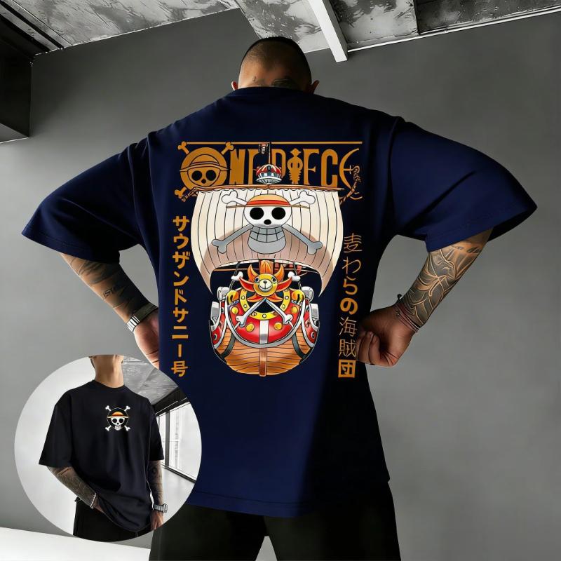 One Piece Anime T Shirt Men Women 2026 Summer Y2k Clothes Streetwear Oversized Cotton Tee Casual Graphic Print Short Sleeve Tops