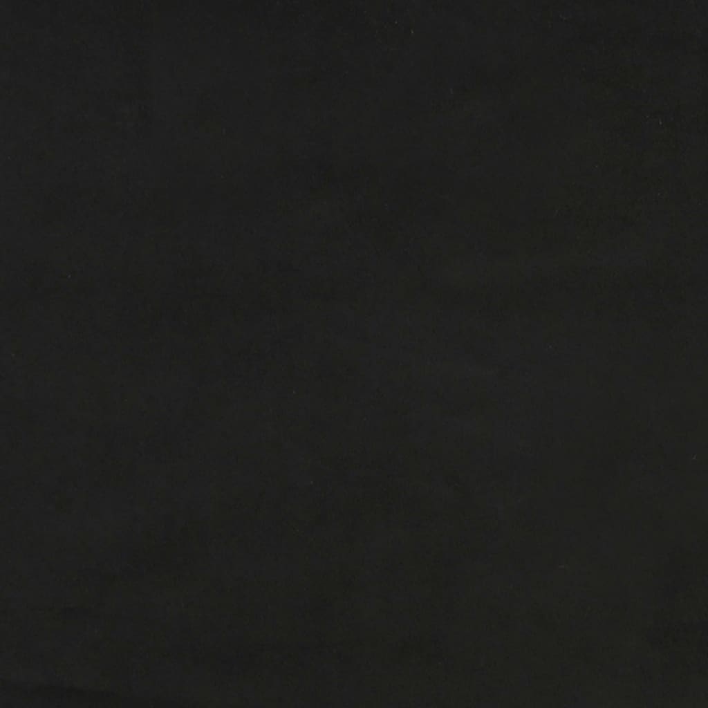 Vidaxl Zagłówek Uszak, Czarny, 183X16X78/88 Cm, Aksamit