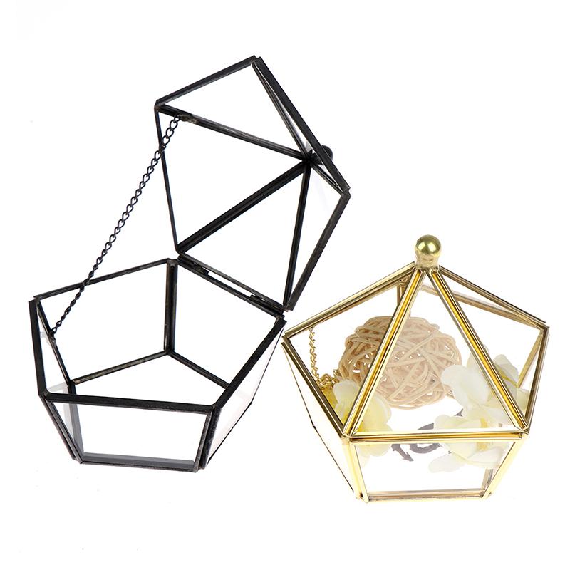 1 Stück Hochzeits Eheringbox Aufbewahrungsbox Glas Terrarium Schmuckschatulle Grün Glas Ringhalter Sukkulente Ringbox Hochzeit Glas