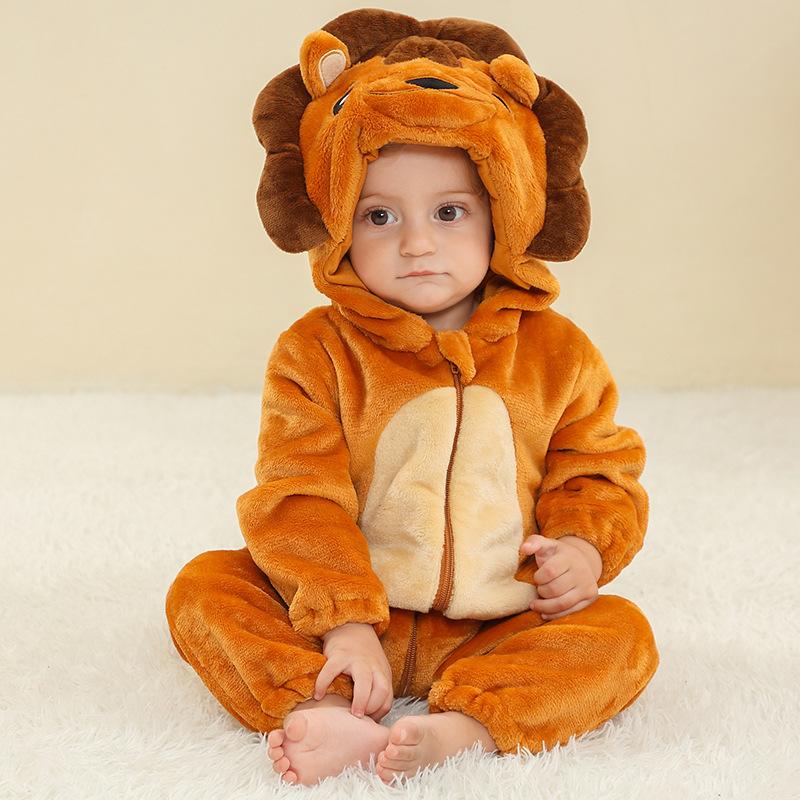 Winter Baby Rompers Baby Pijamas Halloween Ghost Bat Shark Deer Animal Cartoon Hooded Jumpsuits Cosplay Costume Boys Girl Pajama