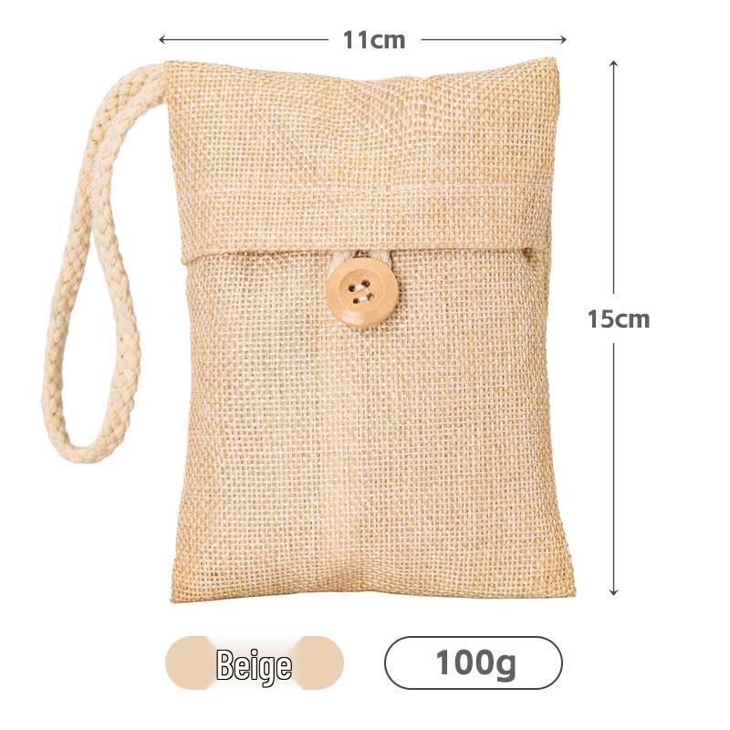 Bamboo Charcoal Pack: Formaldehyde Remover & Deodorizer for Home, Car, Furniture; Moisture-Absorbing, Quick Setup