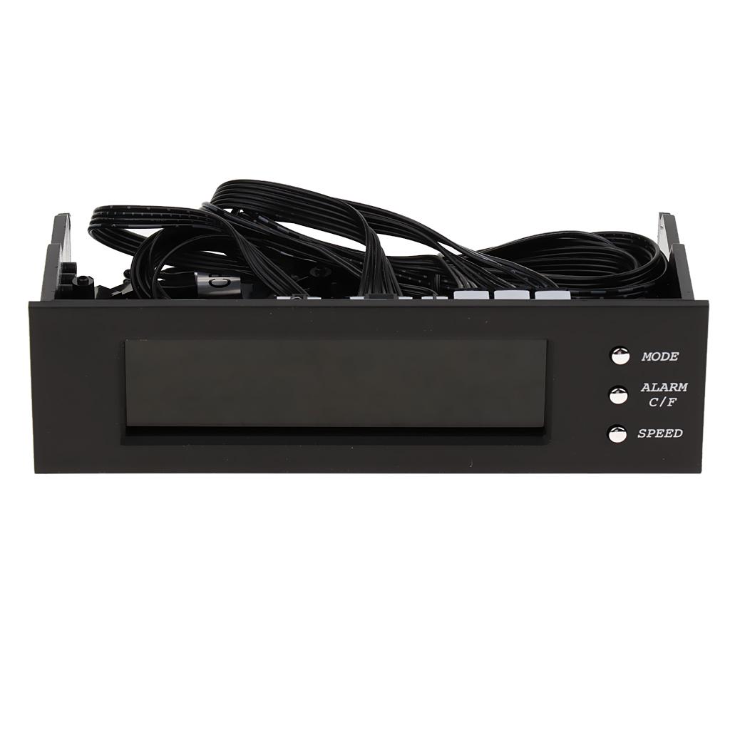 Buy 5.25" Computer Case Fan Temperature Speed Controller LCD Display Front Panel at affordable