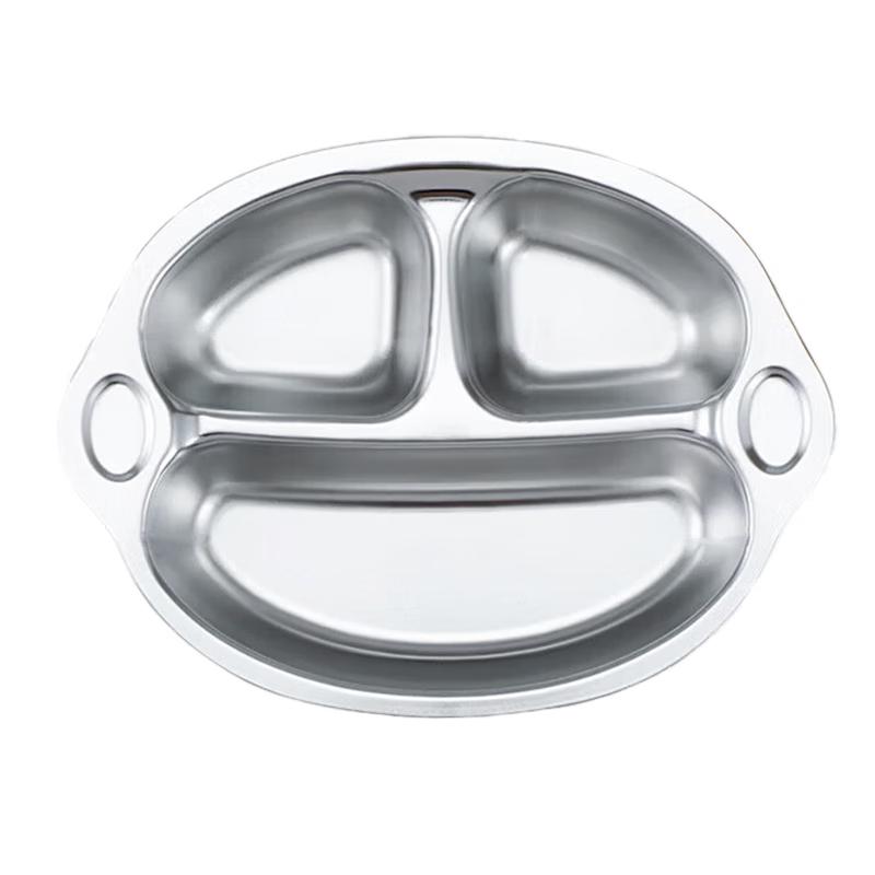 Smiling Monkey 316 Stainless Steel Dinner Plates (Set of 2)