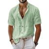 DICIFY Men's Fashion Short Sleeve POLO Neck Casual Blouses & Shirts